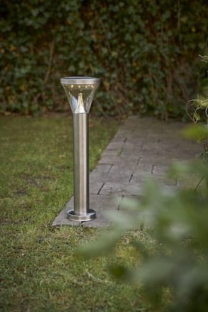 Narona Solcellspollare 50 cm - silver - Belysning - Utelampor & utomhusbelysning - Pollare