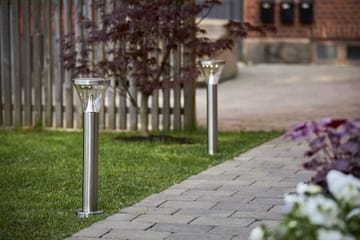 Narona Solcellspollare 50 cm - silver - Belysning - Utelampor & utomhusbelysning - Pollare