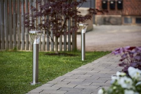 Narona Solcellspollare 50 cm - silver - Belysning - Utelampor & utomhusbelysning - Pollare