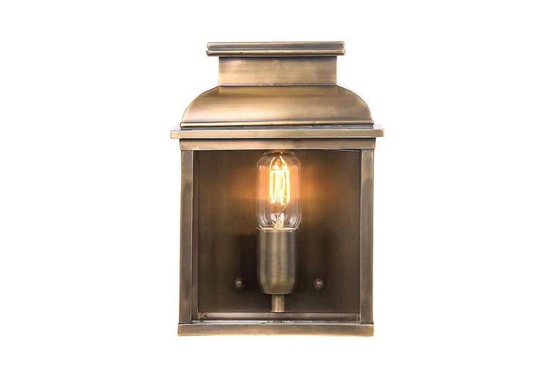 Old Bailey Elstead Lighting Vägglampa utomhus, Brass