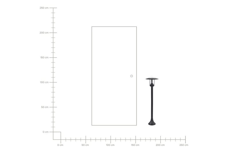 Palaia Polletlampa 98 cm E27 - Svart - Belysning - Utelampor & utomhusbelysning - Pollare