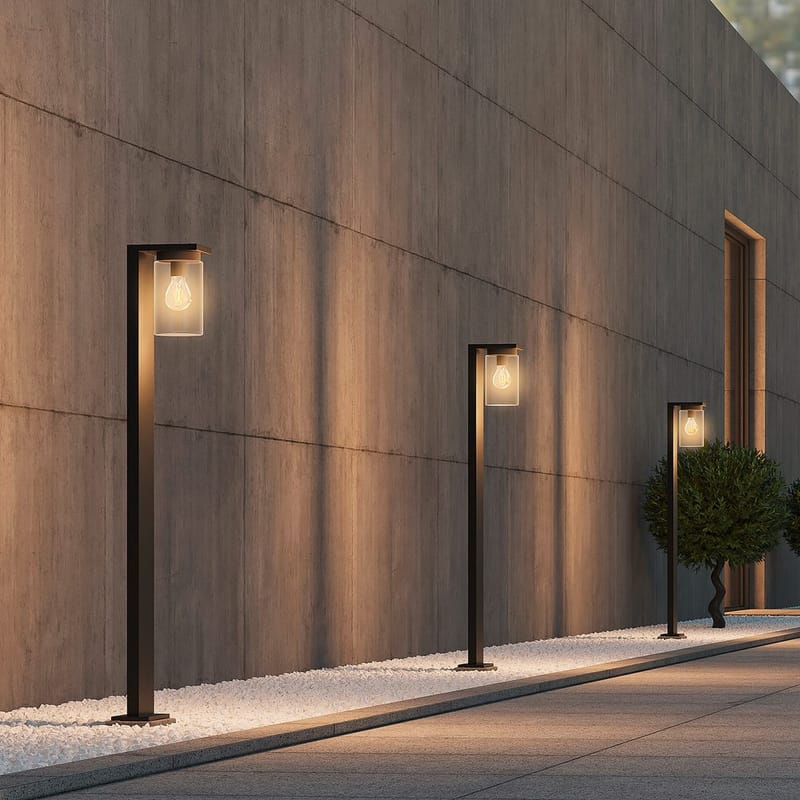 Pollare Ardila - 100 cm, Mattsvart - Belysning - Utelampor & utomhusbelysning - Pollare