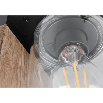 Pollare Ardila - 100 cm, Trä/mattsvart - Belysning - Utelampor & utomhusbelysning - Pollare