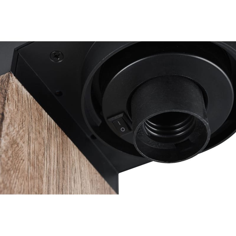 Pollare Ardila - 65 cm, Trä/mattsvart - Belysning - Utelampor & utomhusbelysning - Pollare