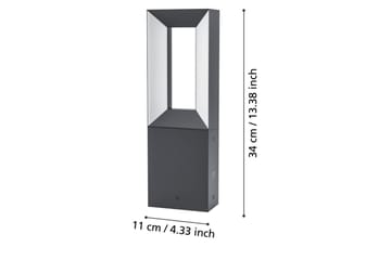 Pollare Eglo Riforano 340 mm - Svart/Vit - Belysning - Utelampor & utomhusbelysning - Pollare