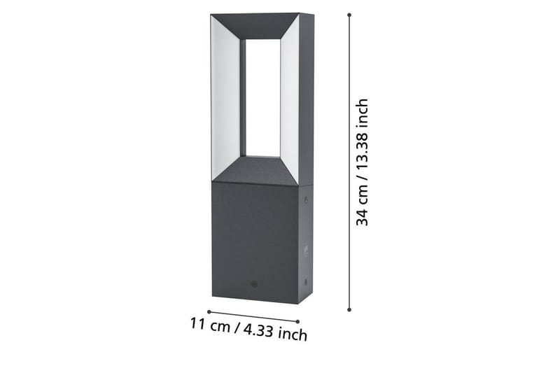 Pollare Eglo Riforano 340 mm - Svart/Vit - Belysning - Utelampor & utomhusbelysning - Pollare