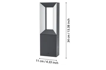 Pollare Eglo Riforano 340 mm - Svart/Vit - Belysning - Utelampor & utomhusbelysning - Pollare