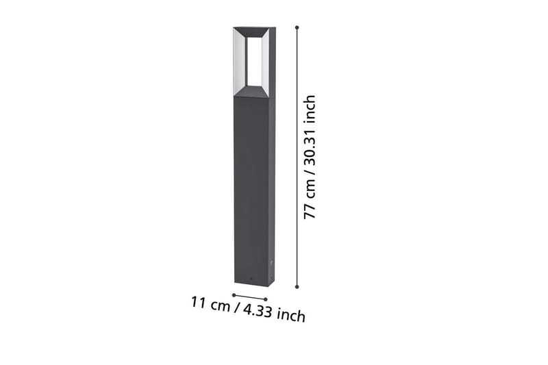 Pollare Eglo Riforano 770 mm - Svart/Vit - Belysning - Utelampor & utomhusbelysning - Pollare