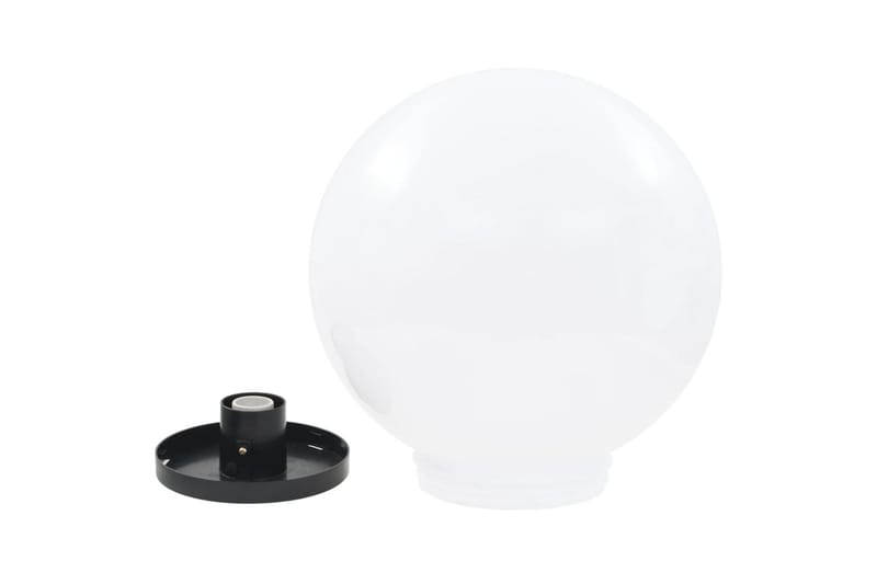 Globlampa LED set 2 st sfäriska 40 cm PMMA - Vit - Pollare