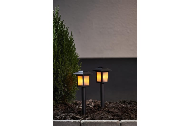 Solcellspollare Flame Mini 2-pack - Star Trading - Pollare