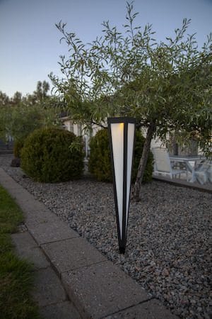 Pyramis Solcellspollare 61 cm - svart - Belysning - Utelampor & utomhusbelysning - Pollare