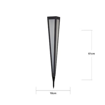 Pyramis Solcellspollare 61 cm - svart - Belysning - Utelampor & utomhusbelysning - Pollare