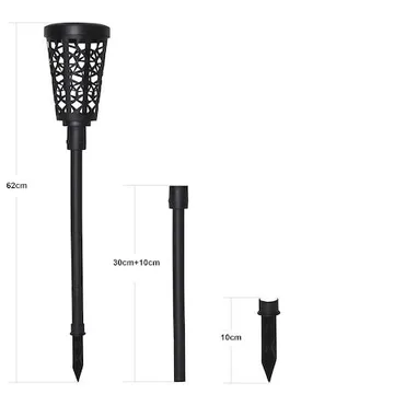 Sinnia Solcellspollare 62 cm - svart - Belysning - Utelampor & utomhusbelysning - Pollare