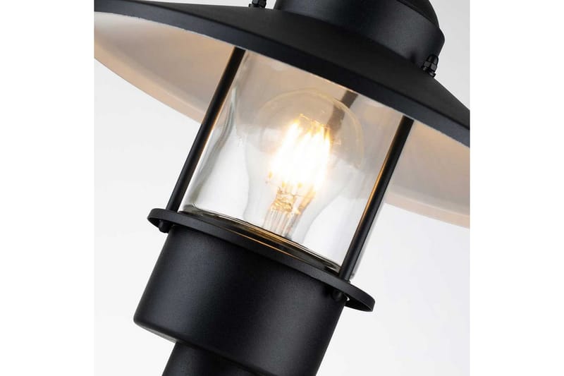Sockellampa Elstead Lighting Klampenborg Svart - Svart - Belysning - Utelampor & utomhusbelysning - Stolplykta & grindlykta