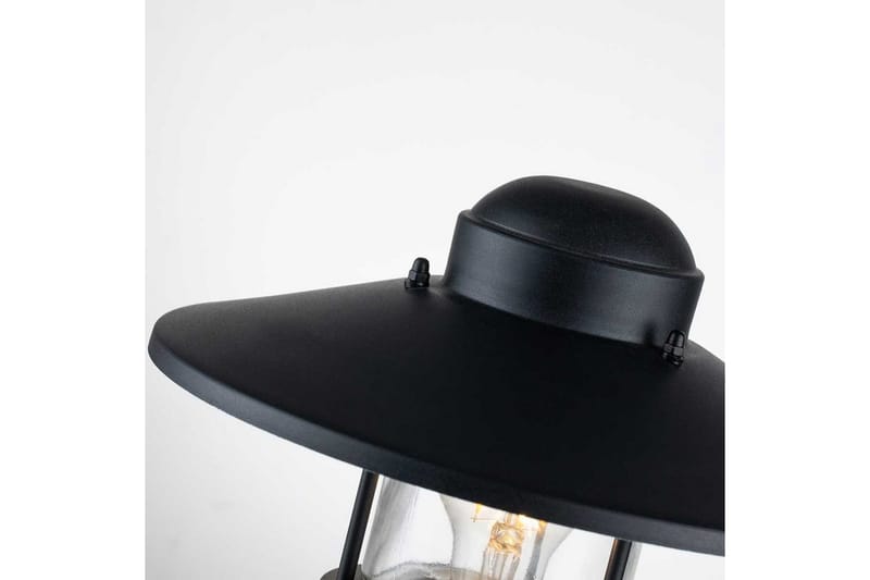 Sockellampa Elstead Lighting Klampenborg Svart - Svart - Belysning - Utelampor & utomhusbelysning - Stolplykta & grindlykta