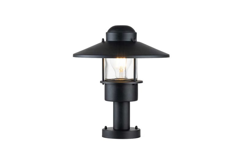 Sockellampa Elstead Lighting Klampenborg Svart - Svart - Belysning - Utelampor & utomhusbelysning - Stolplykta & grindlykta