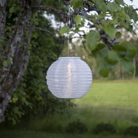 Festival Solcellsdekoration 25 cm - vit - Belysning - Utelampor & utomhusbelysning - Solcellsbelysning