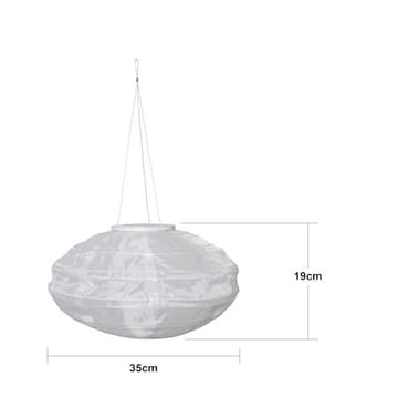 Festival Solcellsdekoration 35 cm - vit - Belysning - Utelampor & utomhusbelysning - Solcellsbelysning