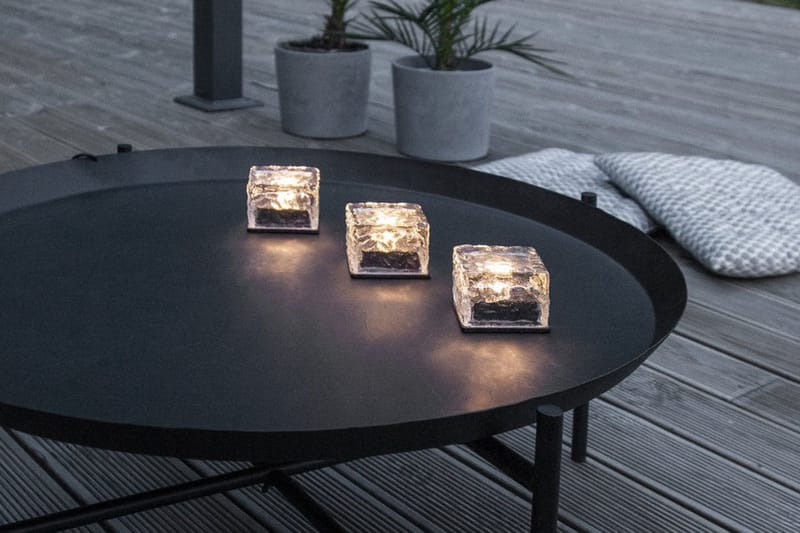 Icecube solcellsljus 3-pack - Trädgårdsbelysning - Solcellsbelysning
