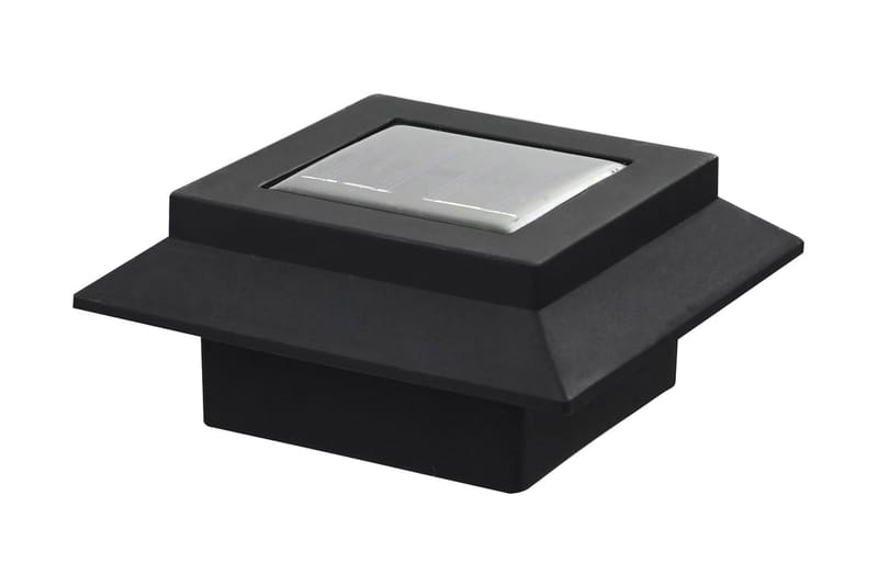 Solcellslampor 12 st LED fyrkantiga 12 cm svart - be Basic - Trädgårdsbelysning - Solcellsbelysning