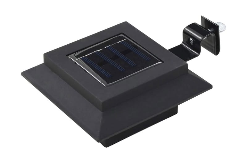 Solcellslampor 12 st LED fyrkantiga 12 cm svart - be Basic - Trädgårdsbelysning - Solcellsbelysning