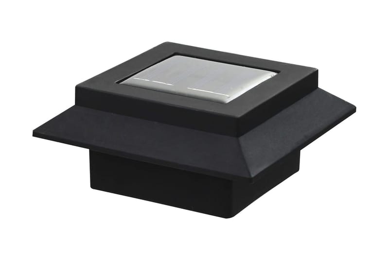 Sollampa LED set 6 st fyrkantig 12 cm svart - be Basic - Trädgårdsbelysning - Solcellsbelysning