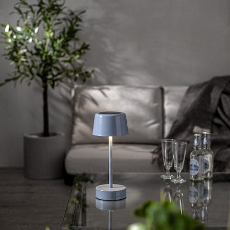 Solei Solcellslampa 26,5 cm - mild blå - Belysning - Utelampor & utomhusbelysning - Bordslampa utomhus