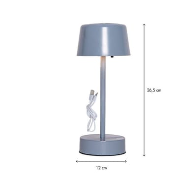 Solei Solcellslampa 26,5 cm - mild blå - Belysning - Utelampor & utomhusbelysning - Bordslampa utomhus