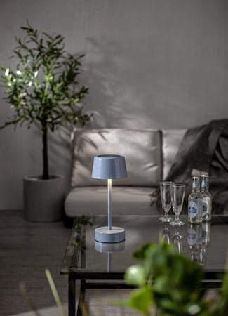 Solei Solcellslampa 26,5 cm - mild blå - Belysning - Utelampor & utomhusbelysning - Bordslampa utomhus