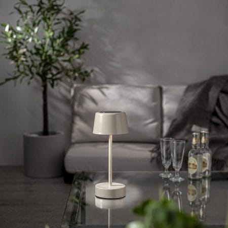Solei Solcellslampa 26,5 cm - varmbeige - Belysning - Utelampor & utomhusbelysning - Bordslampa utomhus