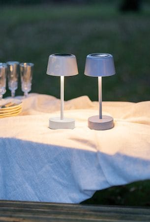 Solei Solcellslampa 26,5 cm - varmbeige - Belysning - Utelampor & utomhusbelysning - Bordslampa utomhus