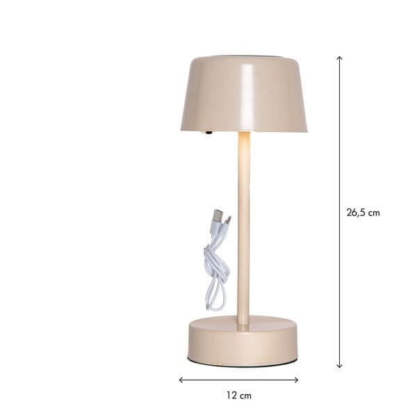 Solei Solcellslampa 26,5 cm - varmbeige - Belysning - Utelampor & utomhusbelysning - Bordslampa utomhus
