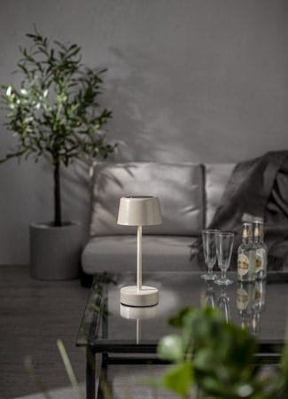 Solei Solcellslampa 26,5 cm - varmbeige - Belysning - Utelampor & utomhusbelysning - Bordslampa utomhus