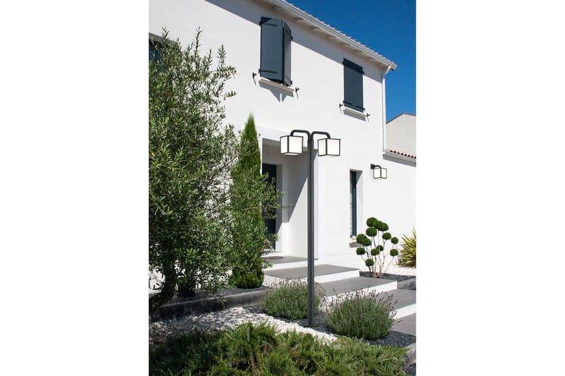 Cubango LED E27 2L Pollare 200 cm antracit - Antracit - Belysning - Utelampor & utomhusbelysning - Stolplykta & grindlykta