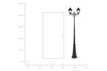 Sukri Lyktstolpe 222 cm - Svart - Belysning - Utelampor & utomhusbelysning - Stolplykta & grindlykta