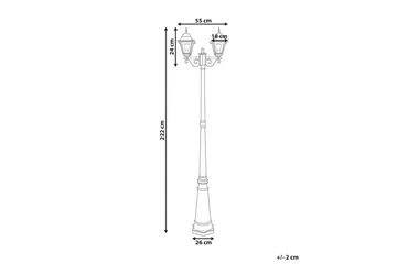 Sukri Lyktstolpe 222 cm - Svart - Belysning - Utelampor & utomhusbelysning - Stolplykta & grindlykta