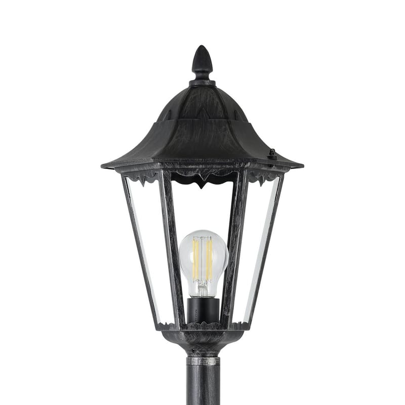 Trädgårdslykta Navedo - Svart/Silverpatina, 1200 mm - Belysning - Utelampor & utomhusbelysning - Stolplykta & grindlykta