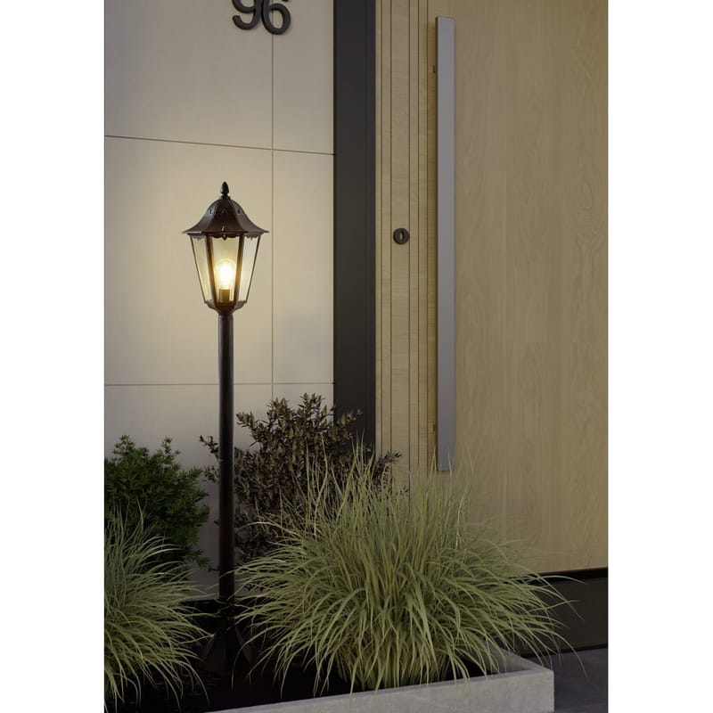 Trädgårdslykta Navedo - Svart/Silverpatina, 1200 mm - Belysning - Utelampor & utomhusbelysning - Stolplykta & grindlykta