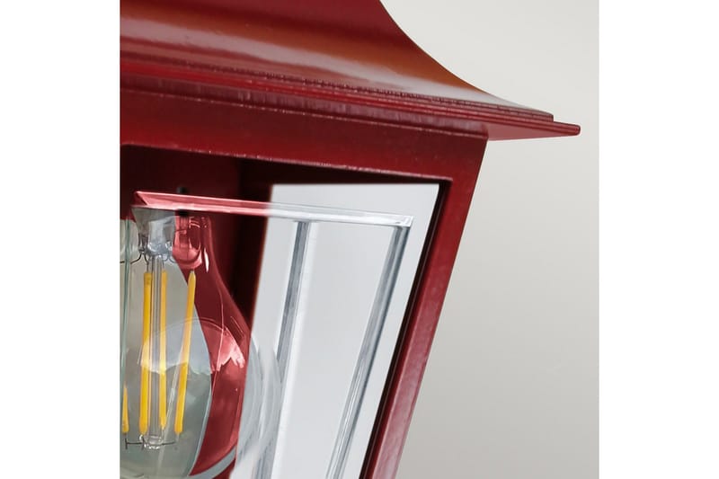 Utomhusvägglampa Elstead Lighting Deco Lane Röd - Röd - Belysning - Utelampor & utomhusbelysning - Fasadbelysning & vägglyktor