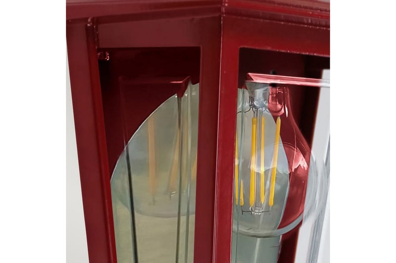Utomhusvägglampa Elstead Lighting Deco Lane Röd - Röd - Belysning - Utelampor & utomhusbelysning - Fasadbelysning & vägglyktor