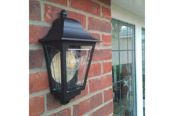 Utomhusvägglampa Elstead Lighting Deco Lane Svart - Svart - Belysning - Utelampor & utomhusbelysning - Fasadbelysning & vägglyktor