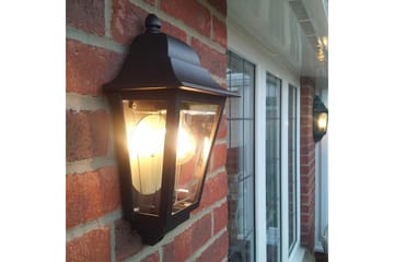 Utomhusvägglampa Elstead Lighting Deco Lane Svart - Svart - Belysning - Utelampor & utomhusbelysning - Fasadbelysning & vägglyktor