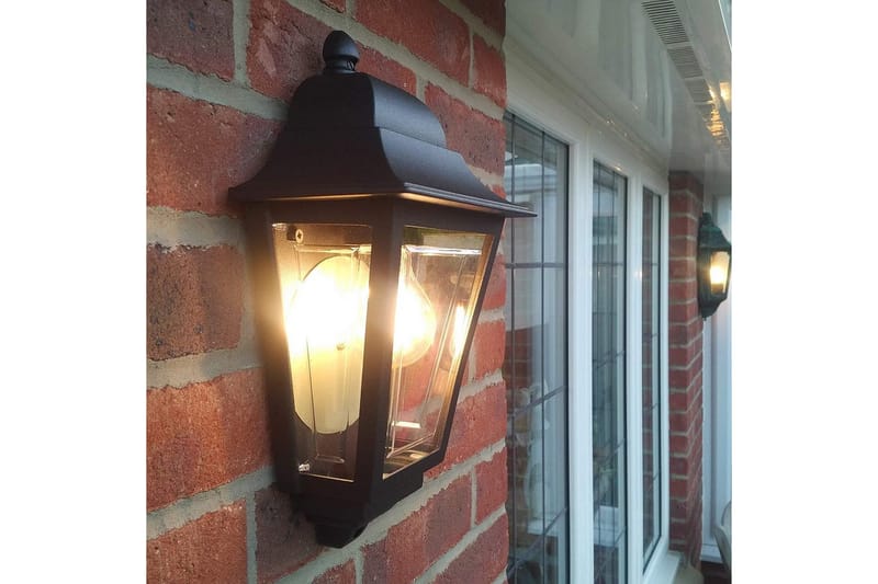 Utomhusvägglampa Elstead Lighting Deco Lane Svart - Svart - Belysning - Utelampor & utomhusbelysning - Fasadbelysning & vägglyktor