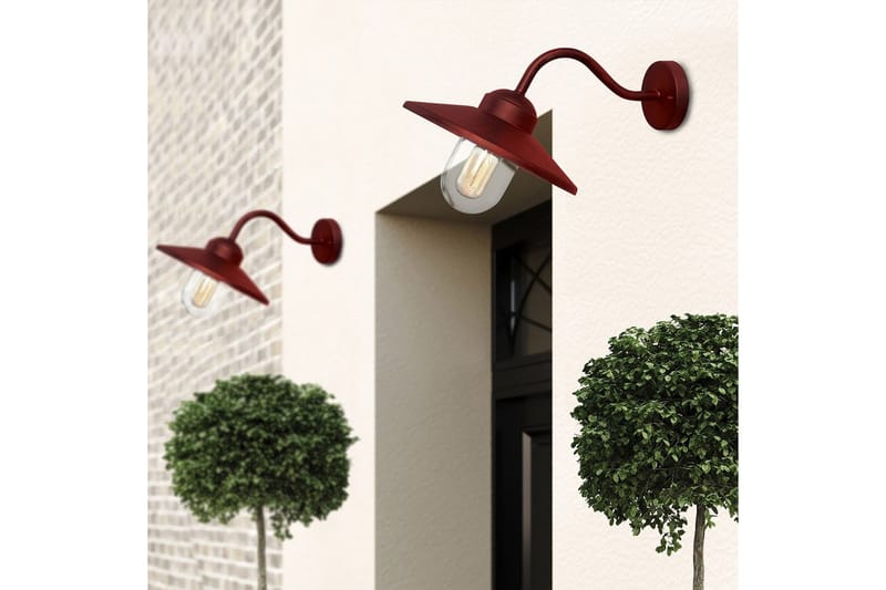Utomhusvägglampa Elstead Lighting Klampenborg Oxidröd - Oxidröd - Belysning - Utelampor & utomhusbelysning - Fasadbelysning & vägglyktor