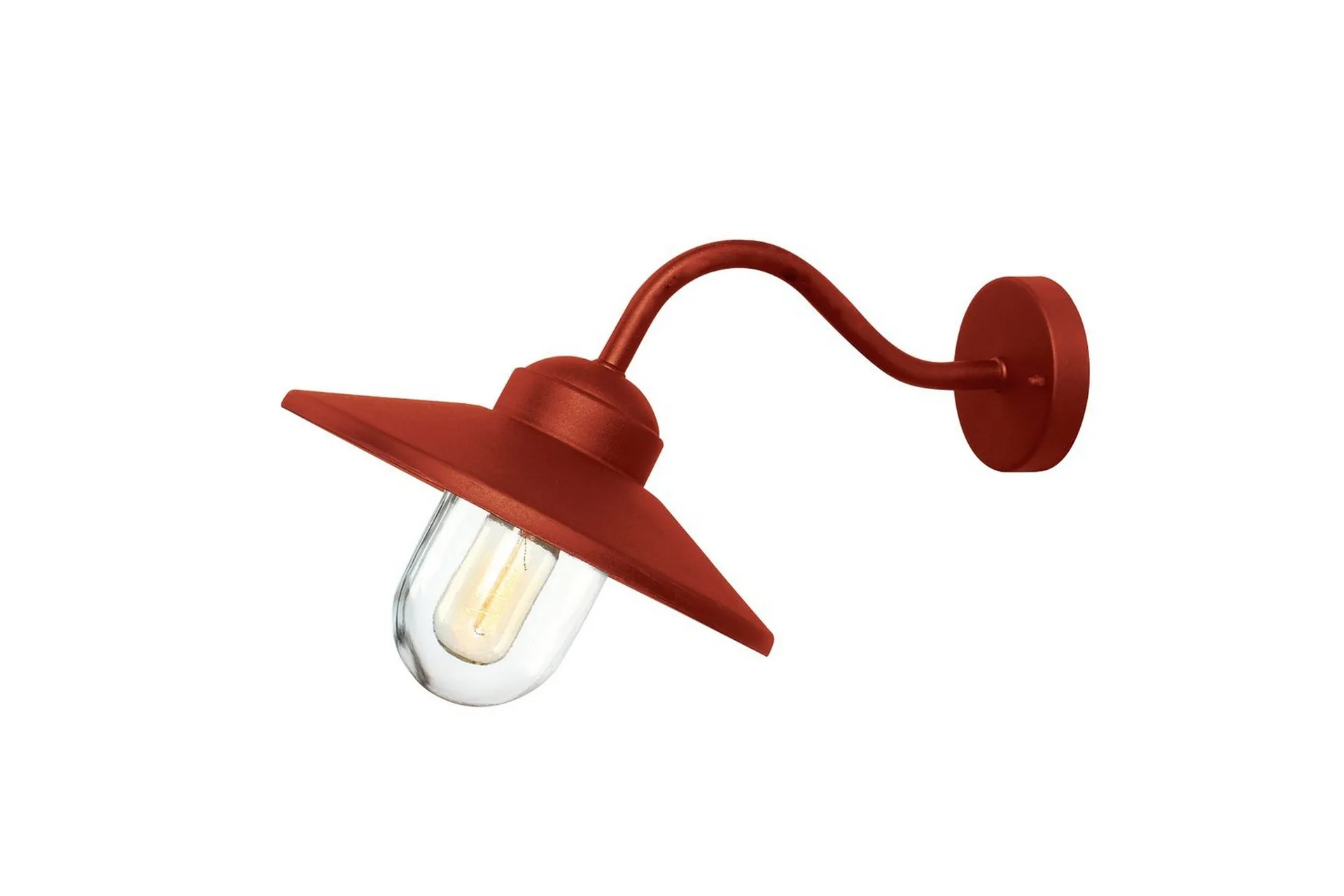 Utomhusvägglampa Elstead Lighting Klampenborg Oxidröd - Oxidröd