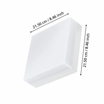 Utvändig vägg-/taklampa Sonella - Vit - Belysning - Utelampor & utomhusbelysning - Taklampa utomhus