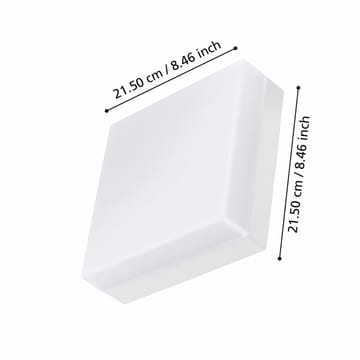 Utvändig vägg-/taklampa Sonella - Vit - Belysning - Utelampor & utomhusbelysning - Taklampa utomhus