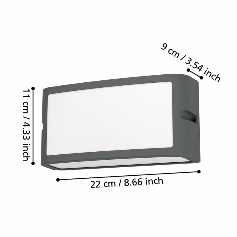 Utvändig vägglampa Camarda - Antracit - Belysning - Utelampor & utomhusbelysning - Fasadbelysning & vägglyktor
