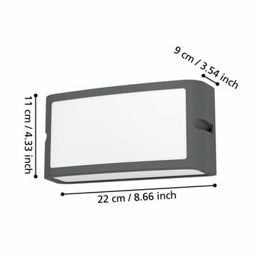 Utvändig vägglampa Camarda - Antracit - Belysning - Utelampor & utomhusbelysning - Fasadbelysning & vägglyktor