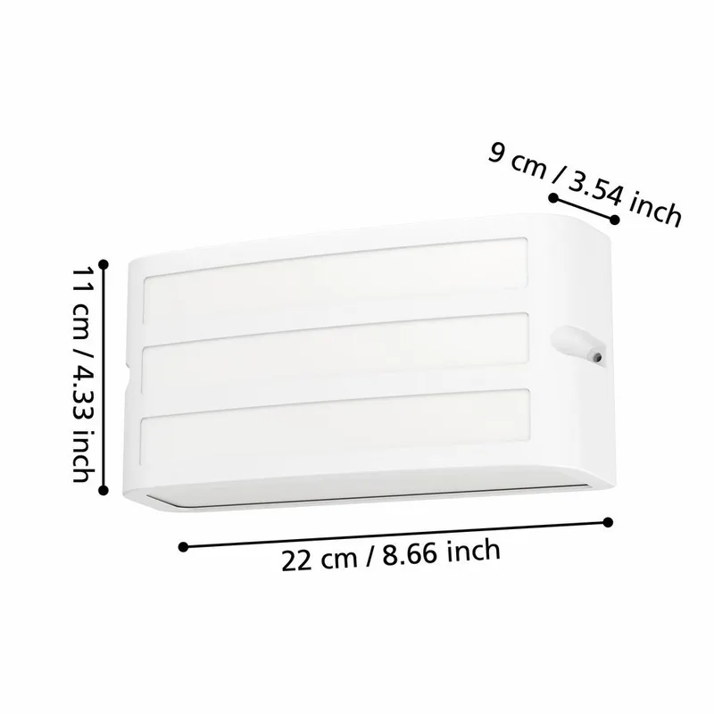 Utvändig vägglampa Camarda Vit - 11 cm - Belysning - Utelampor & utomhusbelysning - Fasadbelysning & vägglyktor